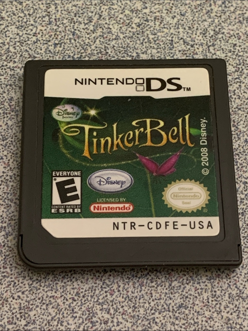 Nintendo DS Tinker Bell Game Cartridge - Green Label